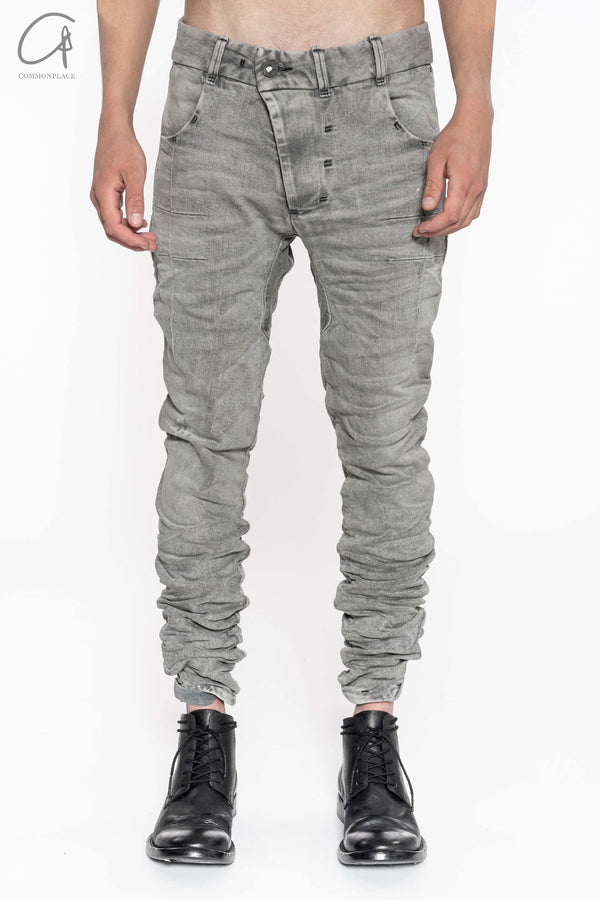 BORIS BIDJAN SABERI pleated trousers P13 TF F1603K punk gray 7